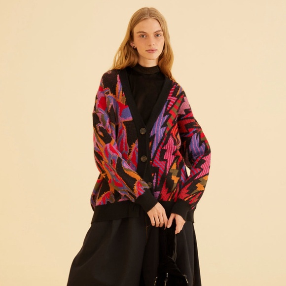 FARM Rio Multicolor Button-Up Cardigan - Picture 5 of 11